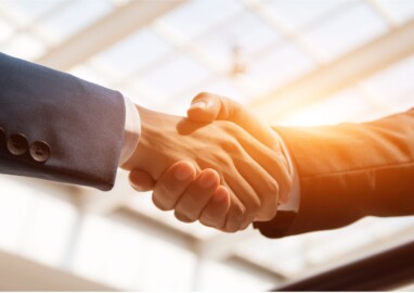 business people handshaking